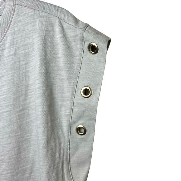 Nation LTD Oran Grommet Muscle Tee Pumice Tan Size Large - Picture 7 of 9